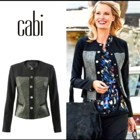 CAbi Jackets & Blazers - Cabi Women's Black and Gray Jacket Sz M